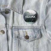 Badge Rond 5 Cm Bouton de Mountainscape (En situation)