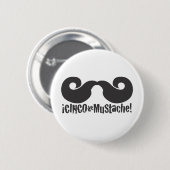 Badge Rond 5 Cm Bouton de moustache (Devant & derrière)