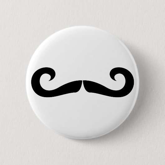 Badge Rond 5 Cm Bouton de moustache (Devant)