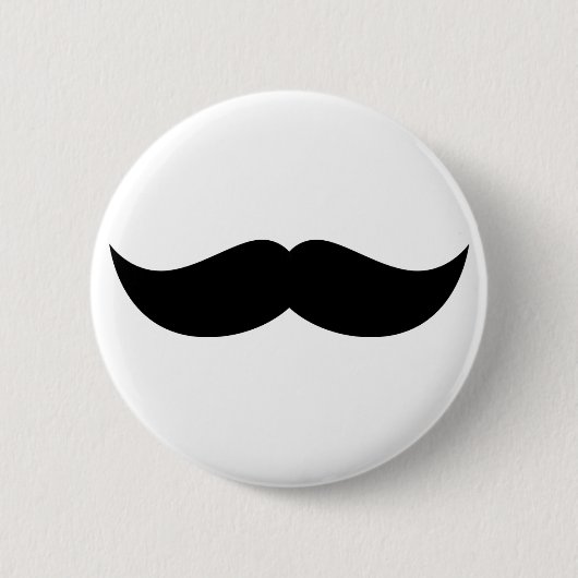 Badge Rond 5 Cm Bouton de moustache (Devant)