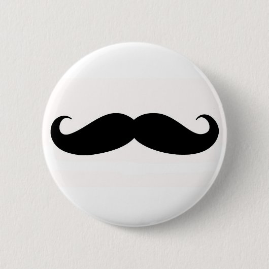 Badge Rond 5 Cm Bouton de moustache (Devant)