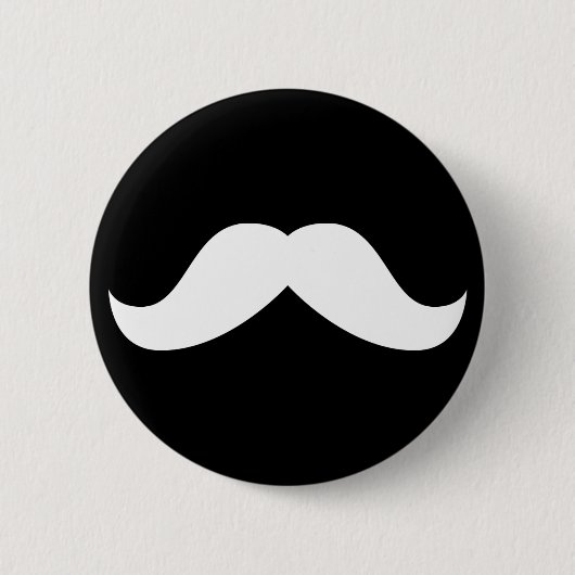 Badge Rond 5 Cm Bouton de moustache (Devant)
