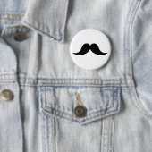 Badge Rond 5 Cm Bouton de moustache (En situation)