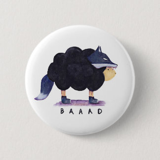 Badge Rond 5 Cm Bouton "de moutons noirs de Baaad Baaad"