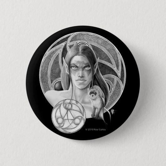 Badge Rond 5 Cm Bouton de Musteleila (Devant)