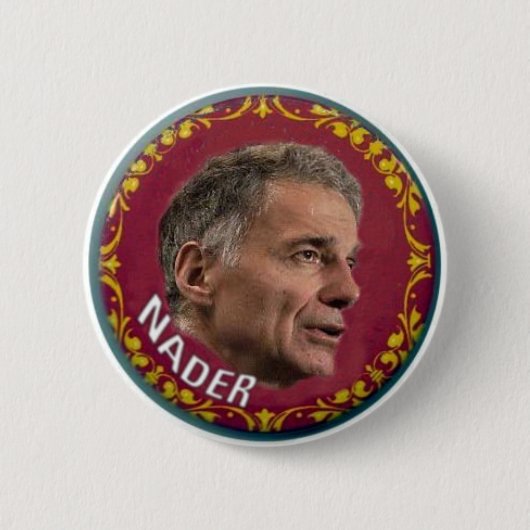 Badge Rond 5 Cm Bouton de Nader (Devant)