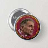 Badge Rond 5 Cm Bouton de Nader (Devant & derrière)