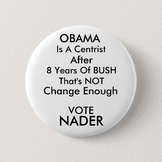 Badge Rond 5 Cm Bouton de Nader (Devant)