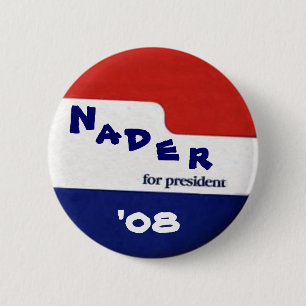 Badge Rond 5 Cm Bouton de Nader '08