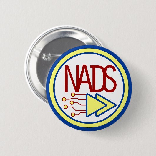 Badge Rond 5 Cm Bouton de NADS (Devant & derrière)