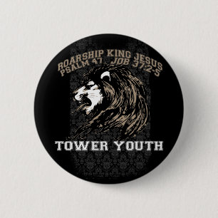 Badge Rond 5 Cm Bouton de navire de rugissement de la jeunesse de