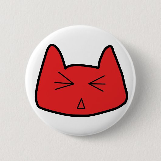 Badge Rond 5 Cm Bouton de Neko (Devant)
