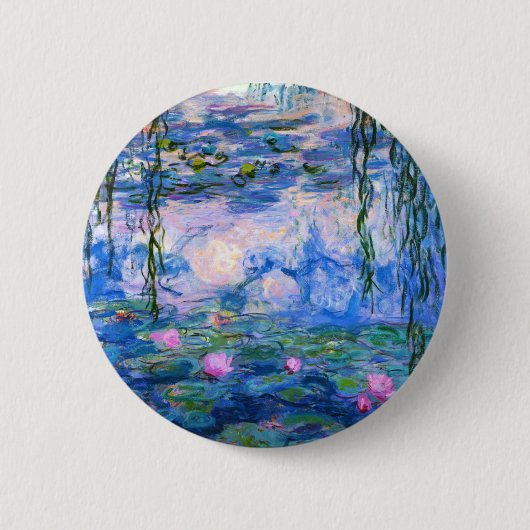 Badge Rond 5 Cm Bouton de nénuphars de Monet (Devant)