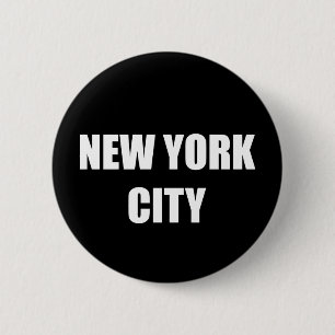 Badge Rond 5 Cm Bouton de New York