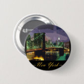 Badge Rond 5 Cm bouton de New York (Devant & derrière)
