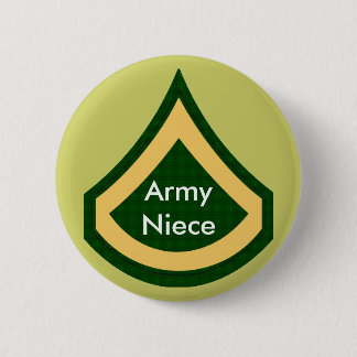 Badge Rond 5 Cm Bouton de nièce d'armée