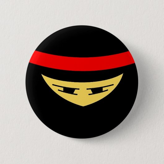 Badge Rond 5 Cm Bouton de Ninja (Devant)