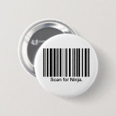 Badge Rond 5 Cm Bouton de Ninja (Devant & derrière)