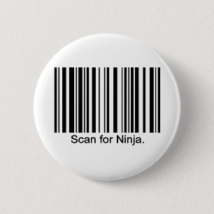 Badge Rond 5 Cm Bouton de Ninja