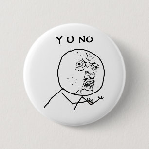 Badge Rond 5 Cm Bouton de NO- Pinback de Y U