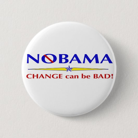 Badge Rond 5 Cm Bouton de NOBAMA (Devant)