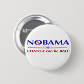 Badge Rond 5 Cm Bouton de NOBAMA (Devant & derrière)
