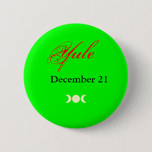 Badge Rond 5 Cm Bouton de Noël