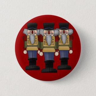 Badge Rond 5 Cm Bouton de Noël de casse-noix