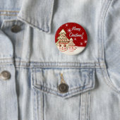 Badge Rond 5 Cm Bouton de Noël le plus fin - Jamais (En situation)