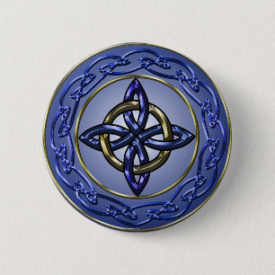 Badge Rond 5 Cm Bouton de noeud d'éternité