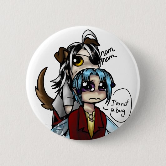 Badge Rond 5 Cm Bouton de NomNom (Devant)