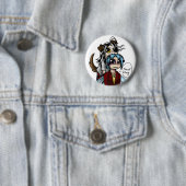 Badge Rond 5 Cm Bouton de NomNom (En situation)