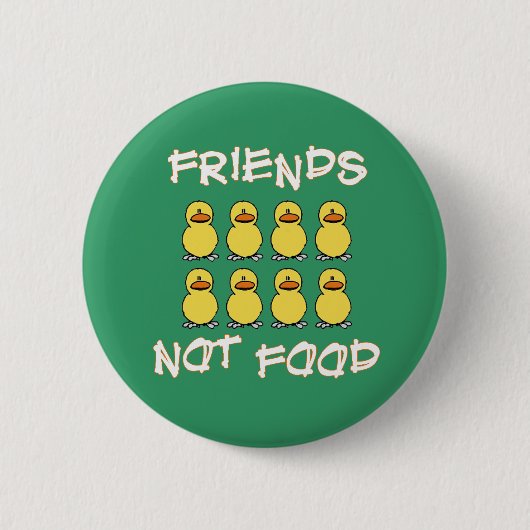 Badge Rond 5 Cm Bouton de nourriture d'amis pas (Devant)