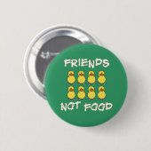 Badge Rond 5 Cm Bouton de nourriture d'amis pas (Devant & derrière)