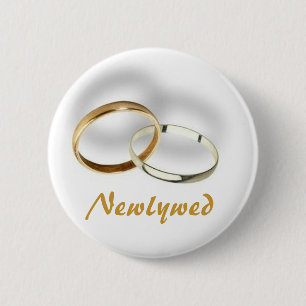 Badge Rond 5 Cm Bouton de nouveaux mariés