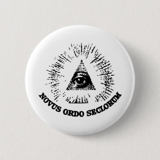 Badge Rond 5 Cm Bouton de Novus Ordo Seclorum