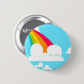 Badge Rond 5 Cm Bouton de nuage (Devant & derrière)