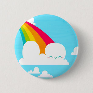 Badge Rond 5 Cm Bouton de nuage