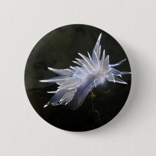 Badge Rond 5 Cm Bouton de Nudibranch d'albâtre