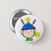 BADGE ROND 5 CM BOUTON DE PAC DE PENSÉE (Devant & derrière)