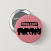 Badge Rond 5 Cm Bouton de "pain et de roses" (Devant & derrière)