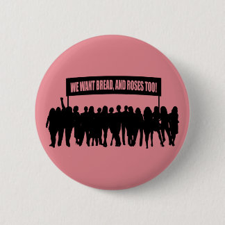 Badge Rond 5 Cm Bouton de "pain et de roses"