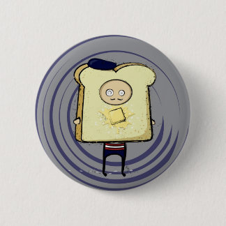 Badge Rond 5 Cm Bouton de pain grillé français