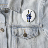 Badge Rond 5 Cm Bouton de paix (En situation)
