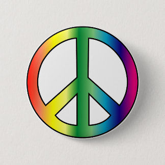 Badge Rond 5 Cm Bouton de paix