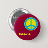 Badge Rond 5 Cm bouton de paix (Devant & derrière)