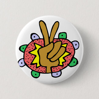 BADGE ROND 5 CM BOUTON DE PAIX