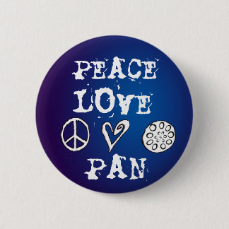 Badge Rond 5 Cm Bouton de paix, d'amour et de casserole