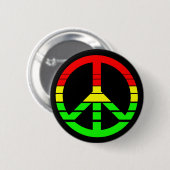 Badge Rond 5 Cm Bouton de paix de Rasta (Devant & derrière)