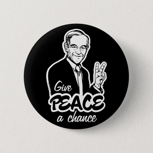 Badge Rond 5 Cm Bouton de paix de Ron Paul (Devant)